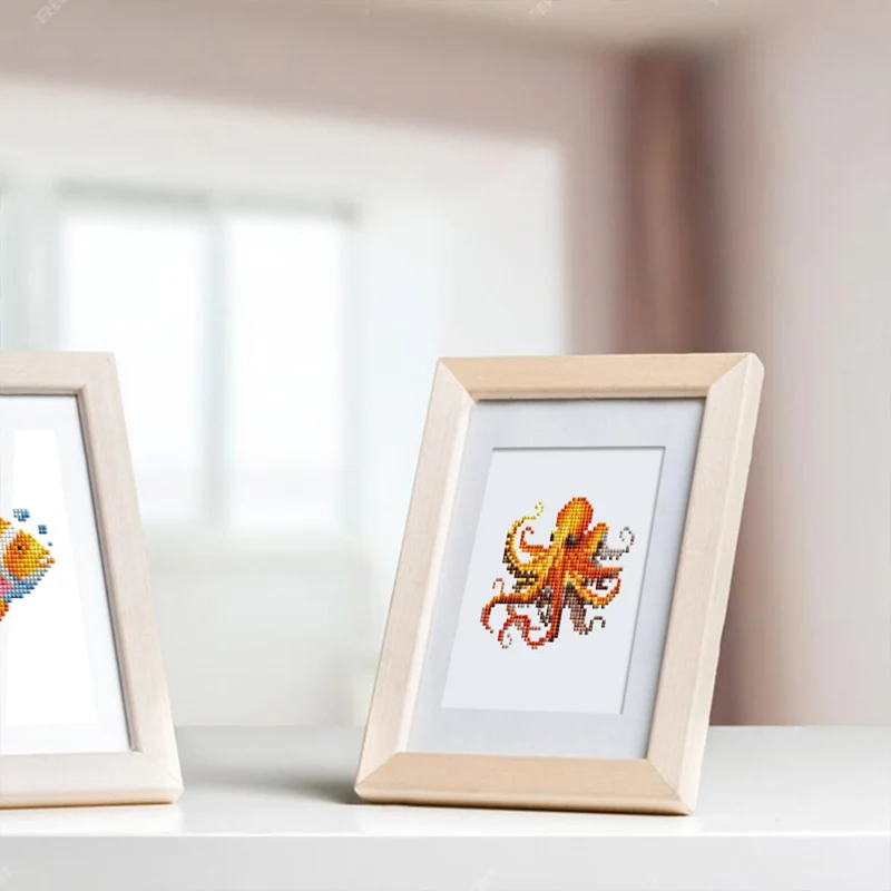 5D Diamond Painting LuxGem - Meeresbewohner - 12 Mini Motive