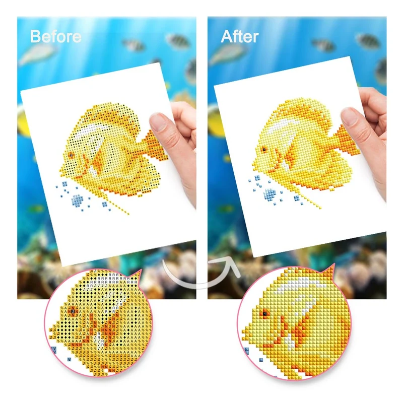 5D Diamond Painting LuxGem - Meeresbewohner - 12 Mini Motive