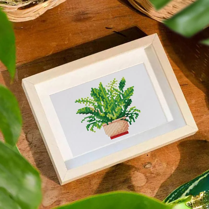 5D Diamond Painting LuxGem - Grüne Harmonie - 12 Mini Motive