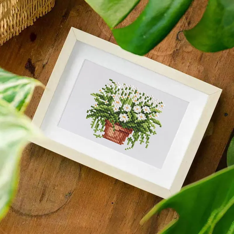 5D Diamond Painting LuxGem - Grüne Harmonie - 12 Mini Motive