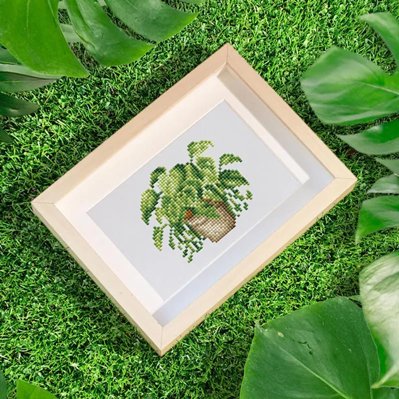 5D Diamond Painting LuxGem - Grüne Harmonie - 12 Mini Motive