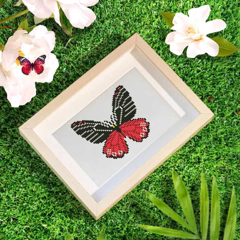 5D Diamond Painting LuxGem - Schmetterlingszauber - 12 Mini Motive
