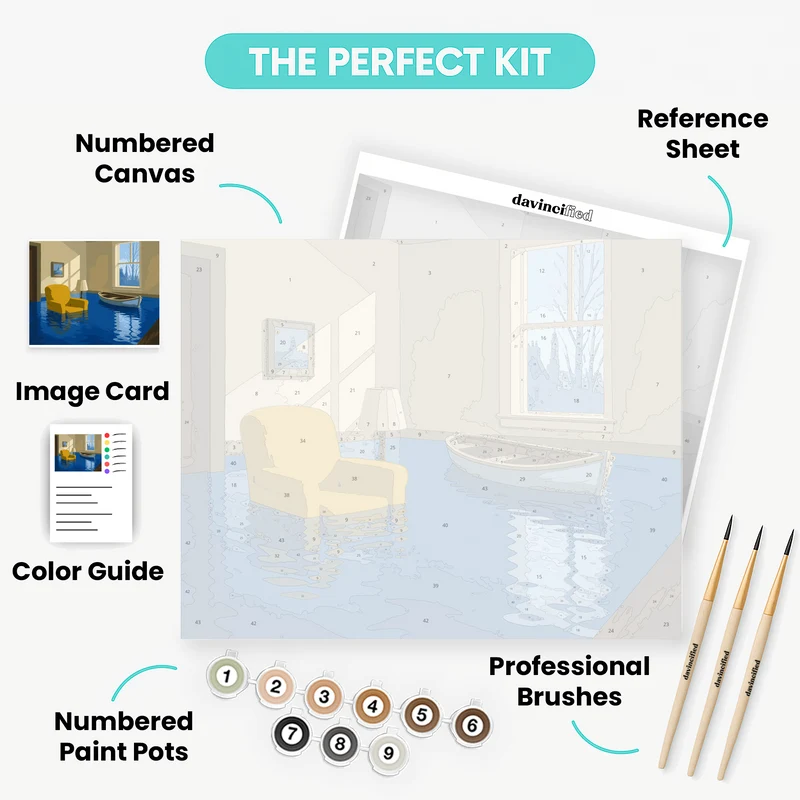 Flooded Room Surrealism - Paint by Numbers Kit