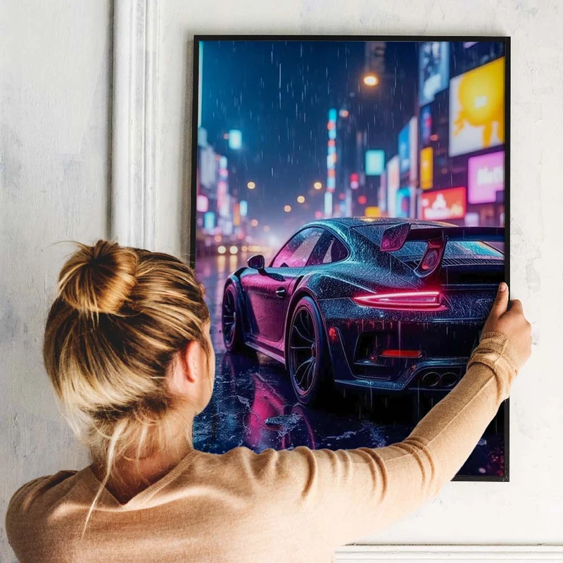 5D Diamond Painting – Neon Night Drive