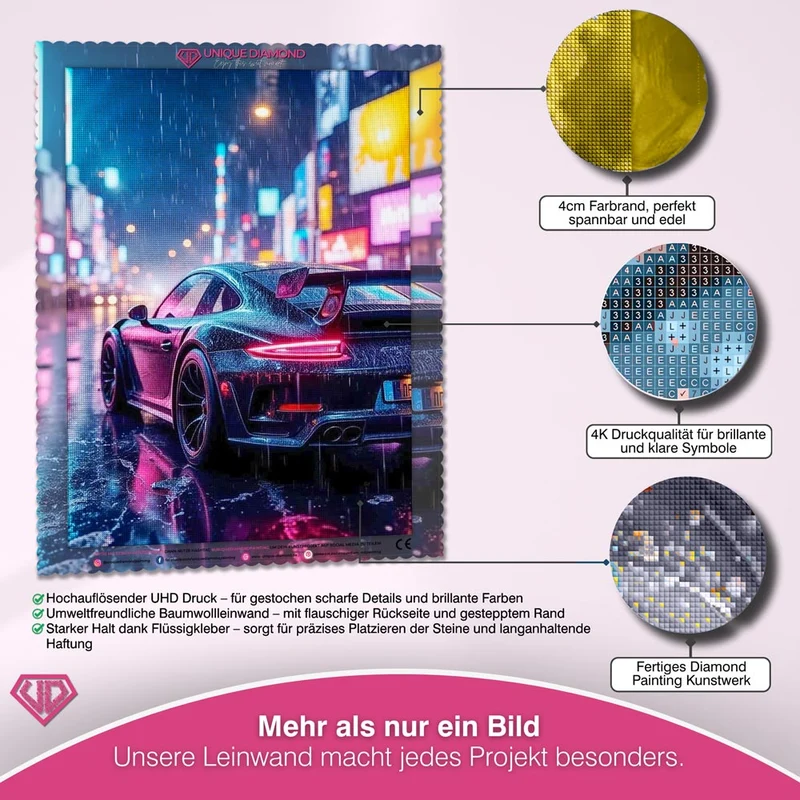 5D Diamond Painting – Neon Night Drive
