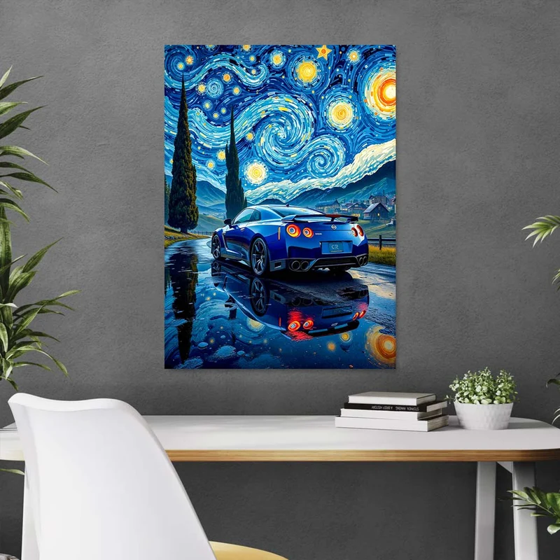 5D Diamond Painting – GT-R Night Ride
