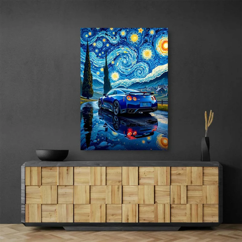5D Diamond Painting – GT-R Night Ride