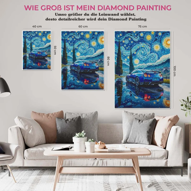 5D Diamond Painting – GT-R Night Ride