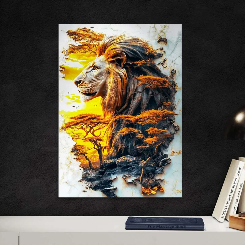 5D Diamond Painting – König der Savanne