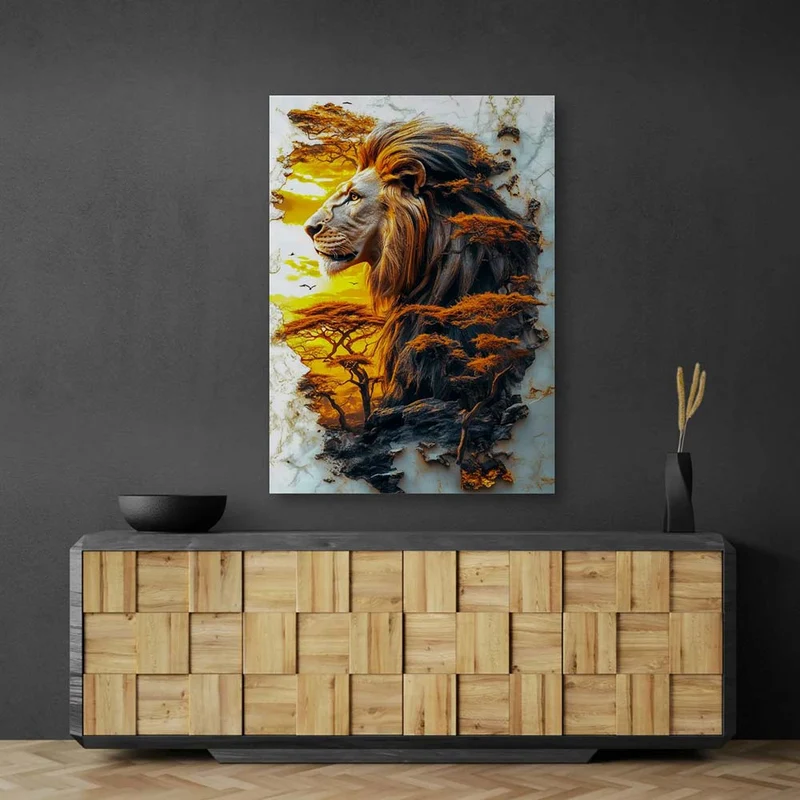 5D Diamond Painting – König der Savanne