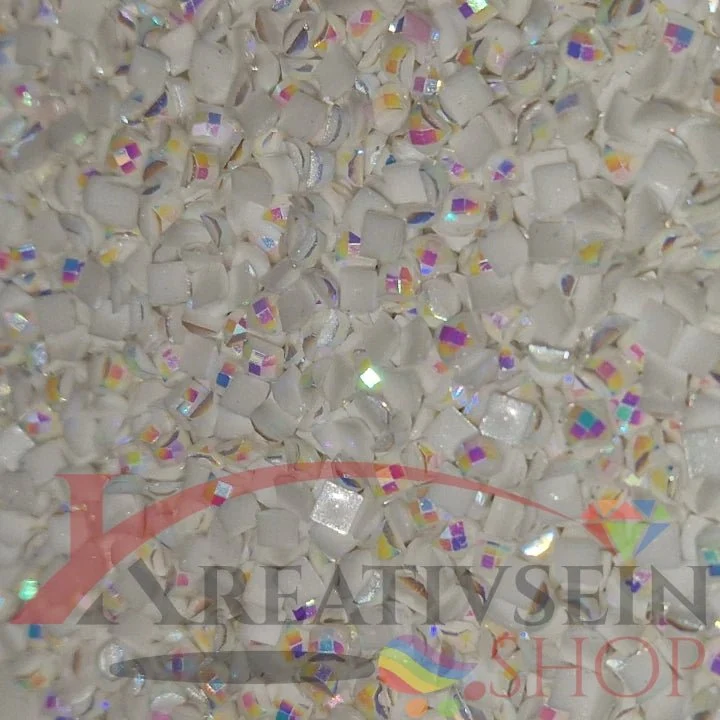 DMC B5200 Bright White - eckige Steine - Aurora Borealis (AB) - Diamond Painting