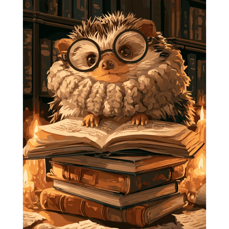 Der lesende Igel