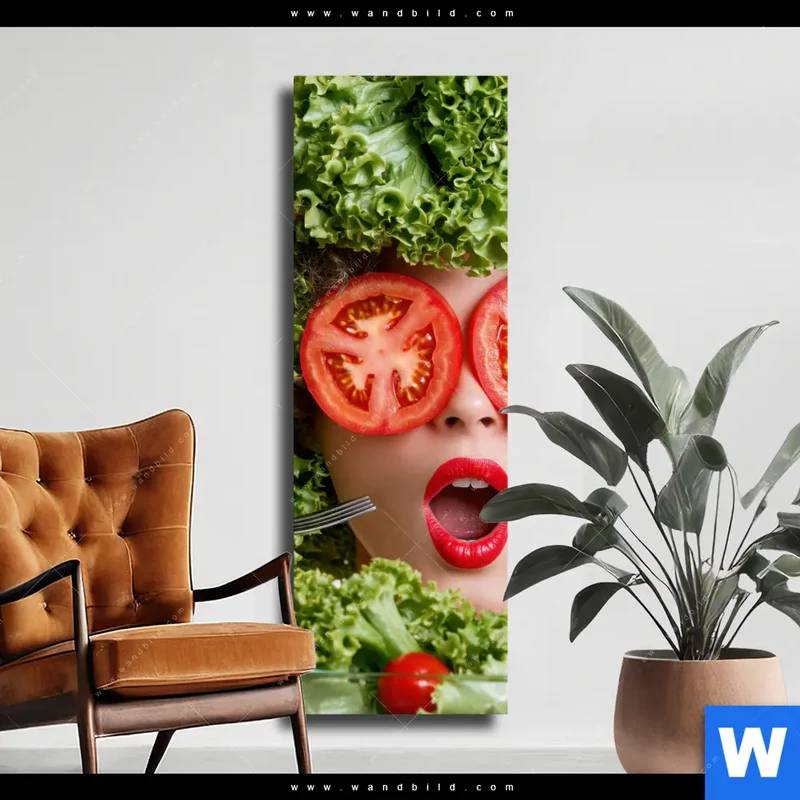 Leinwandbild | Salat Diva | Schmal