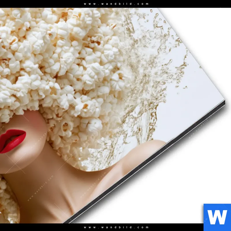 Alu-Dibond Bild | Crazy Popcorn Hair | Querformat