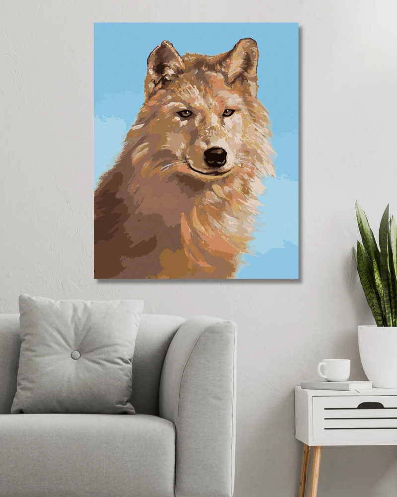 Diamond painting - WOLF PORTRÄT III (D. RUSTY RUST)