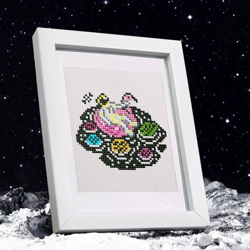 5D Diamond Painting LuxGem - Weltraumreise - 12 Mini Motive