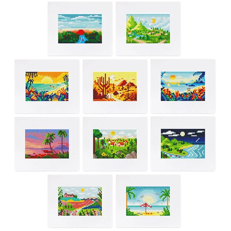 5D Diamond Painting LuxGem - Landschaftstraum - 10 Mini Motive