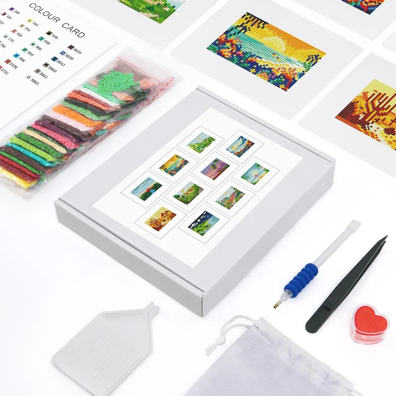 5D Diamond Painting LuxGem - Landschaftstraum - 10 Mini Motive