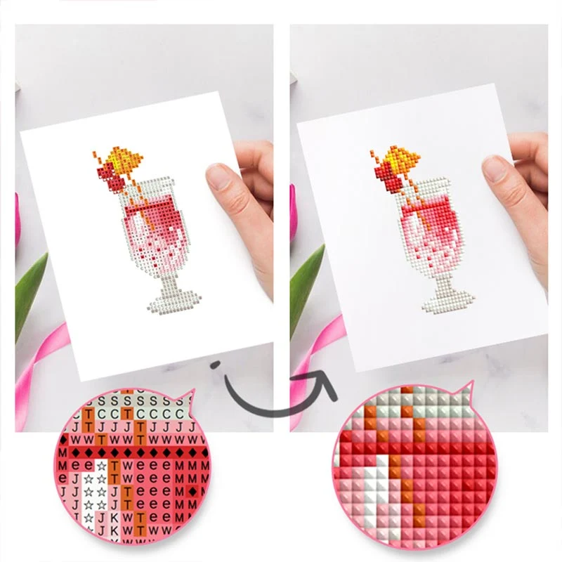 5D Diamond Painting LuxGem - Cocktailzauber - 12 Mini Motive