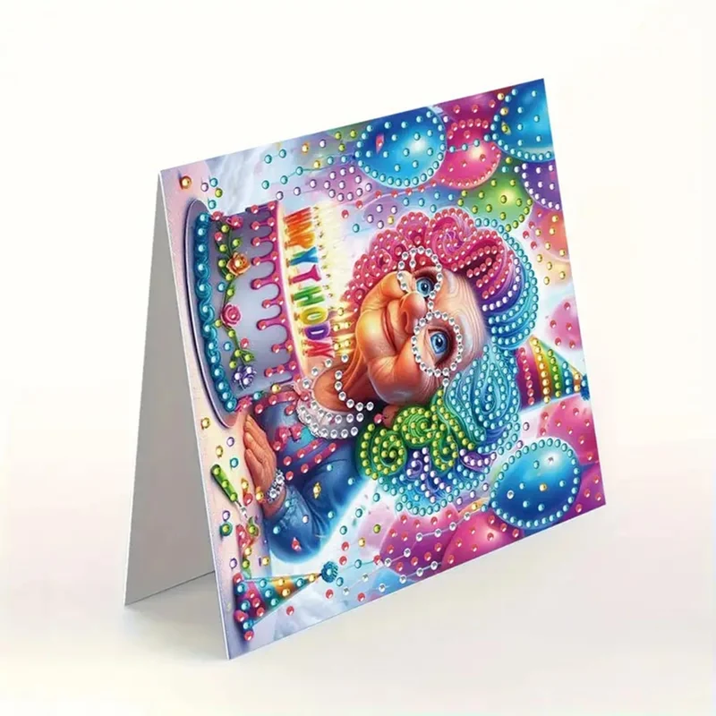 5D Diamond Painting Grußkarten – Lustige Geburtstagsdamen