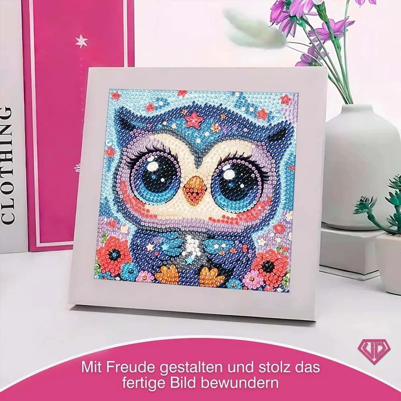 5D Diamond Painting Traumhafte Sternen-Eule Lumi mit Strasssteinchen