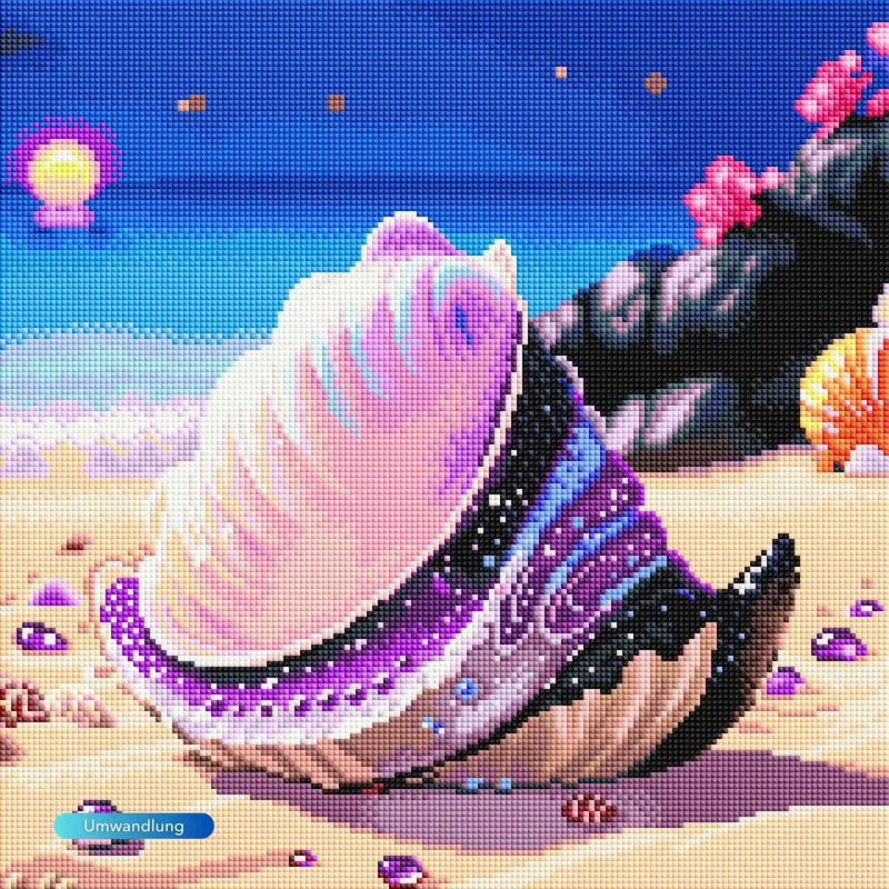 Diamond Painting - Muschel Violett