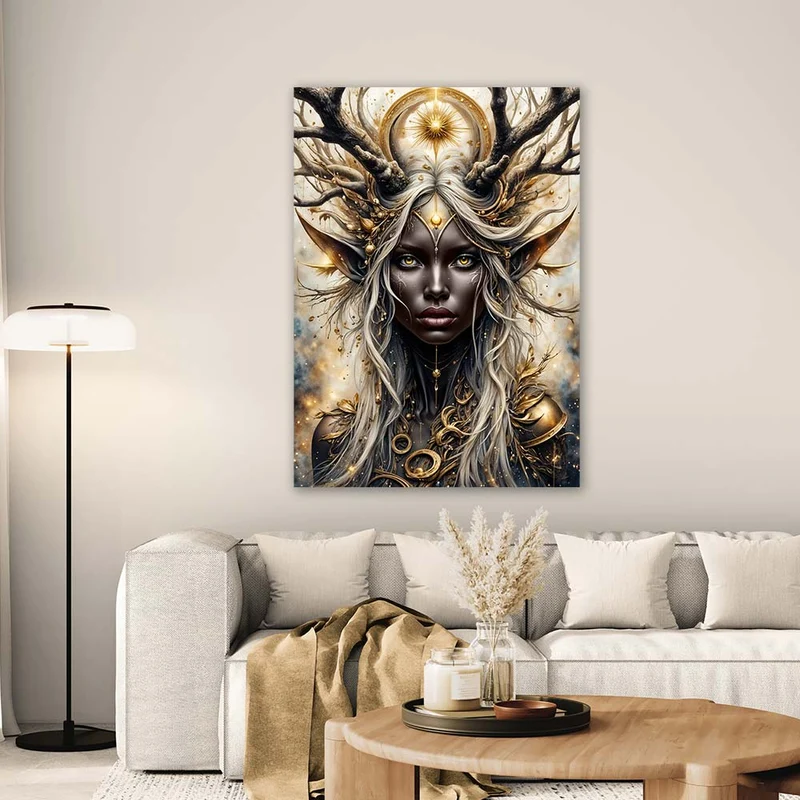 5D Diamond Painting – Göttin der goldenen Schatten