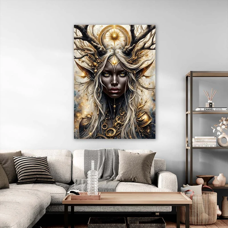 5D Diamond Painting – Göttin der goldenen Schatten