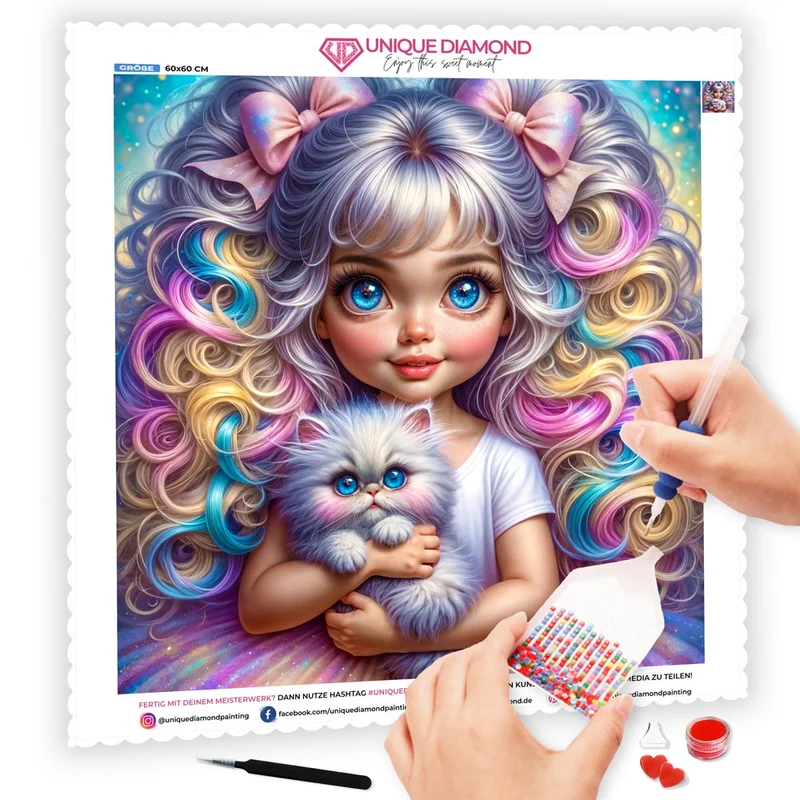 5D Diamond Painting – Luna & Flauschie