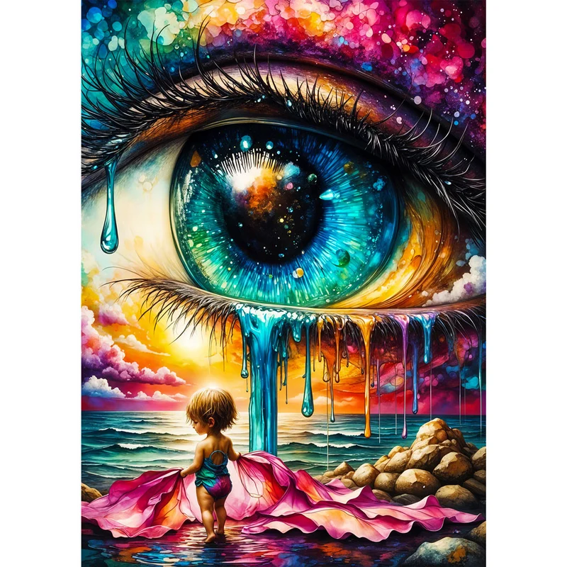 5D Diamond Painting – Tränen des Universums