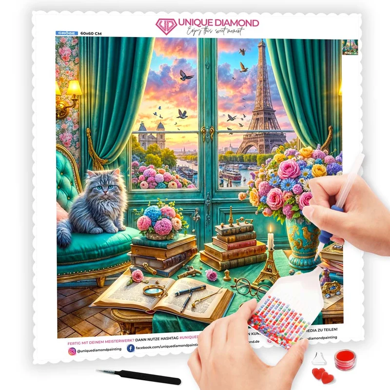 5D Diamond Painting – Afternoon à Paris