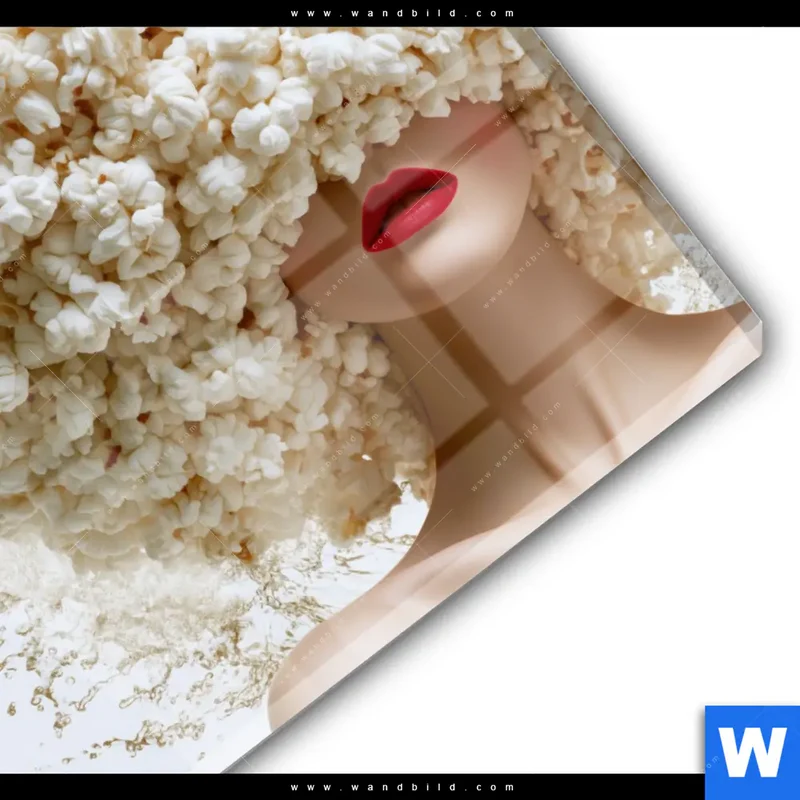 Acrylglasbild | Crazy Popcorn Hair | Quadrat
