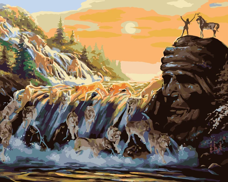 Diamond painting - WOLFSFLOSS (D. RUSTY RUST)
