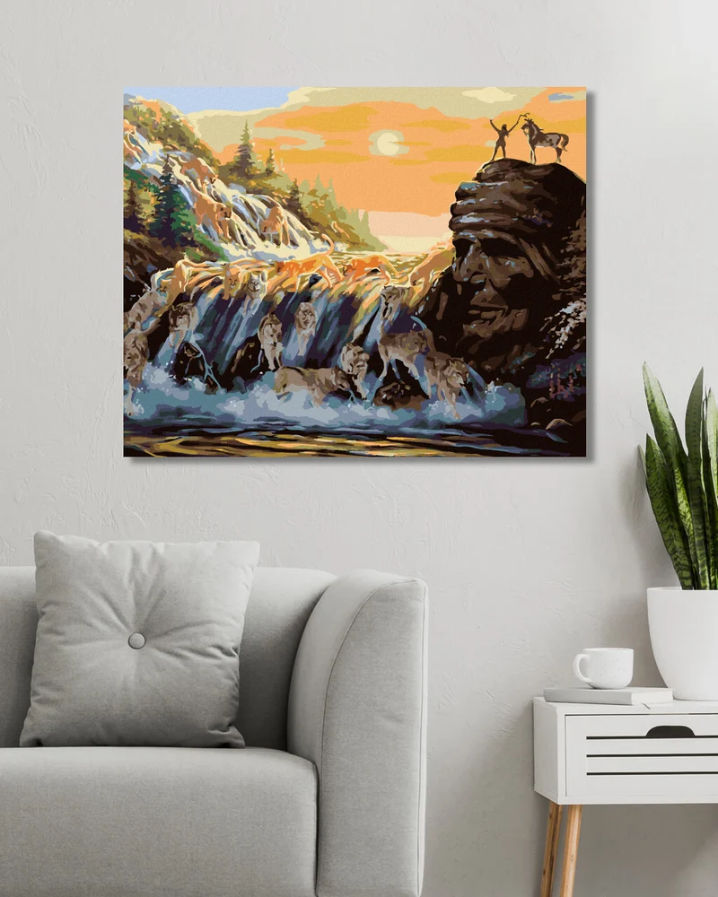 Diamond painting - WOLFSFLOSS (D. RUSTY RUST)