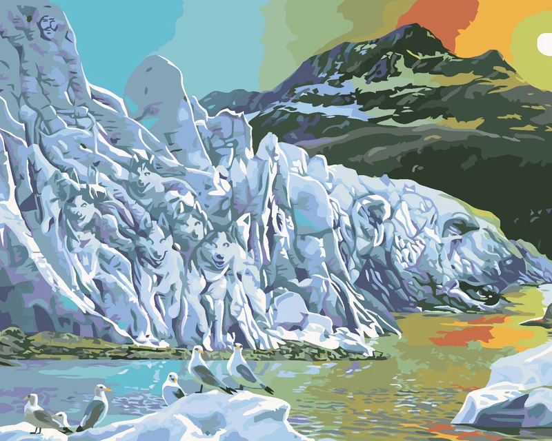 Diamond painting - WOLFSGLETSCHER (D. RUSTY RUST)