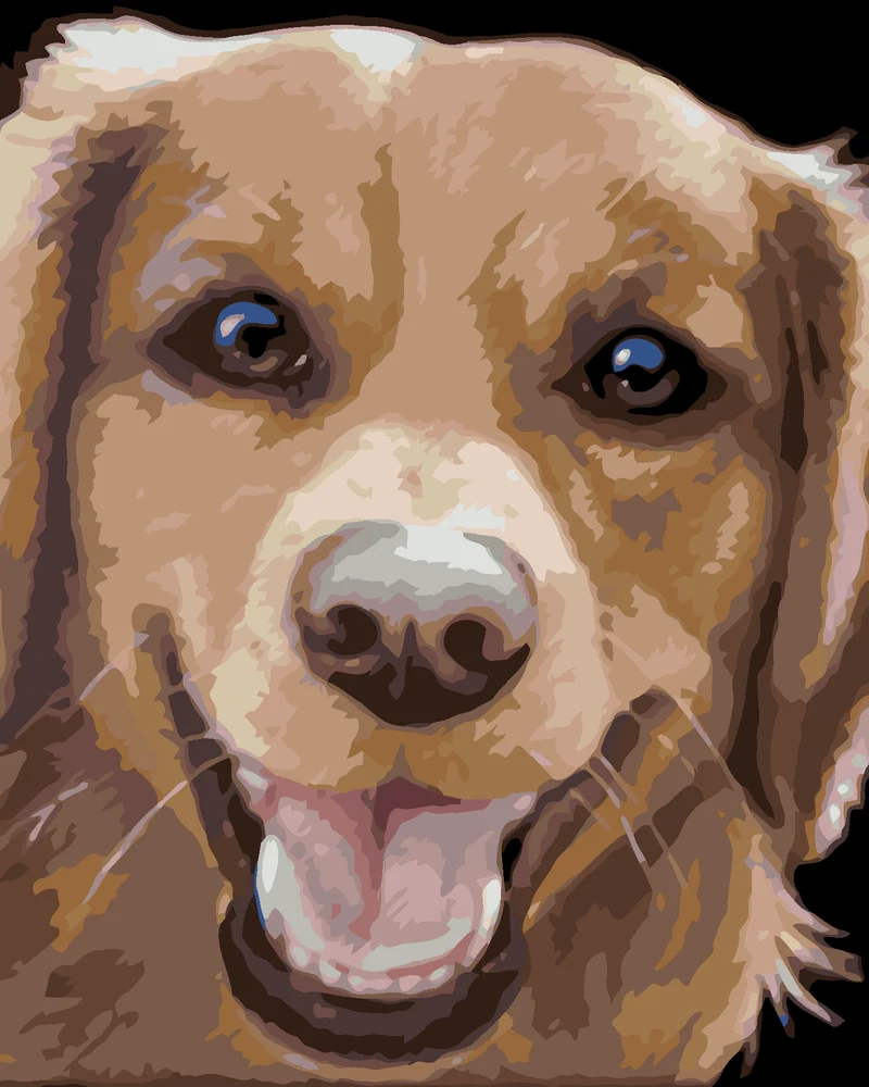 Diamond painting - GOLDEN RETRIEVER (MYROSLAVA VOLOSCHUK)