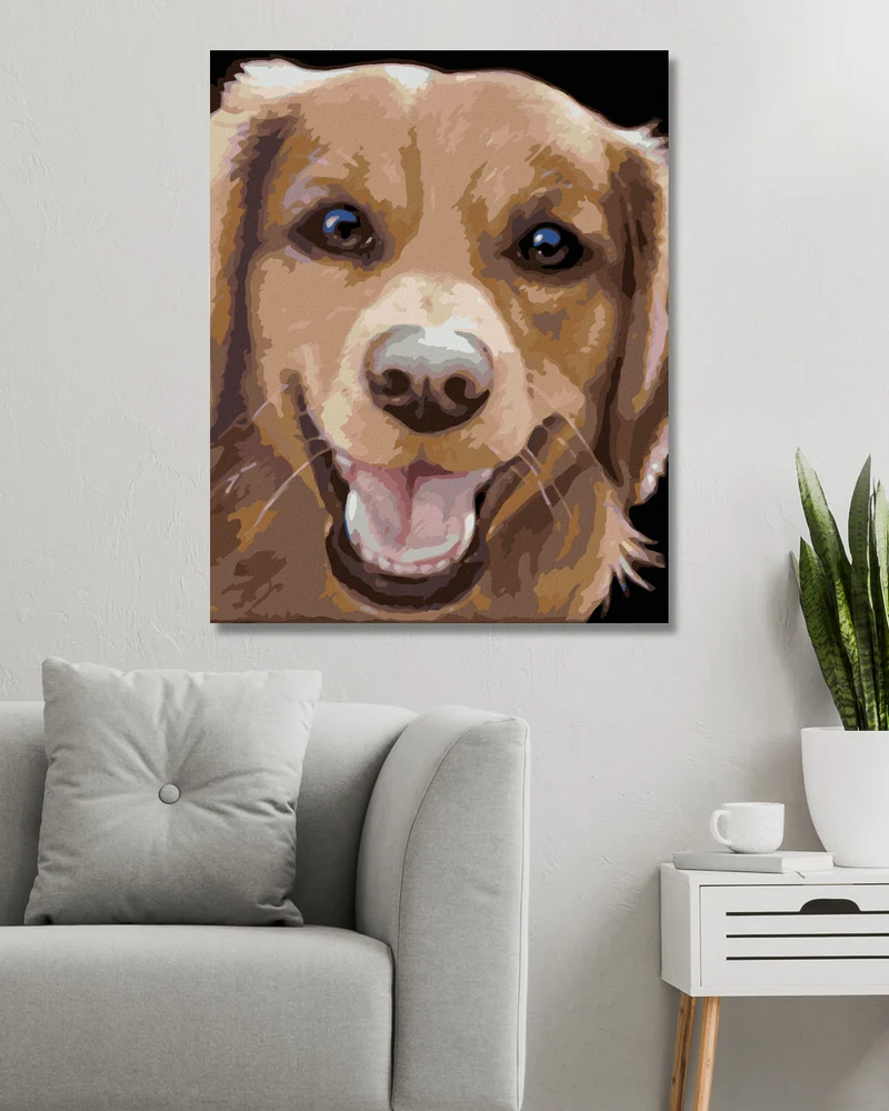 Diamond painting - GOLDEN RETRIEVER (MYROSLAVA VOLOSCHUK)