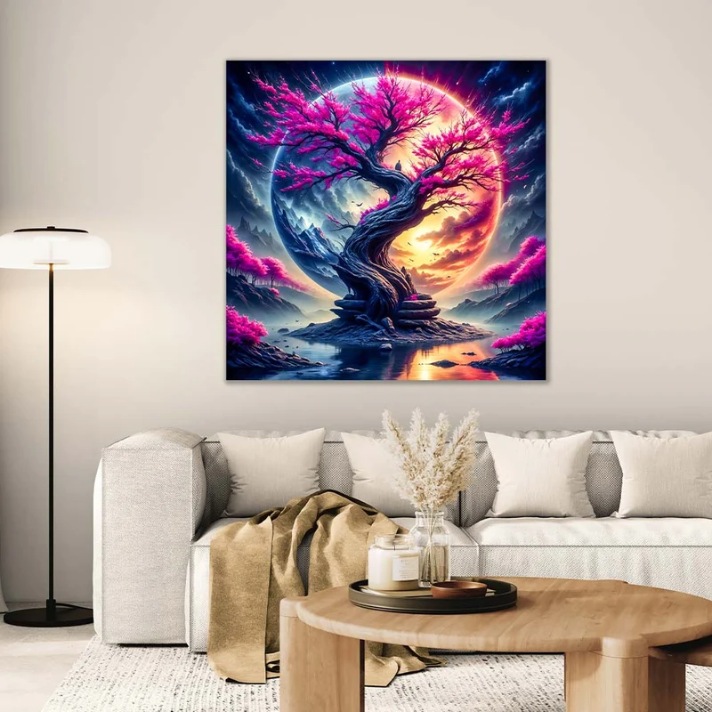 5D Diamond Painting – Celestial Sakura