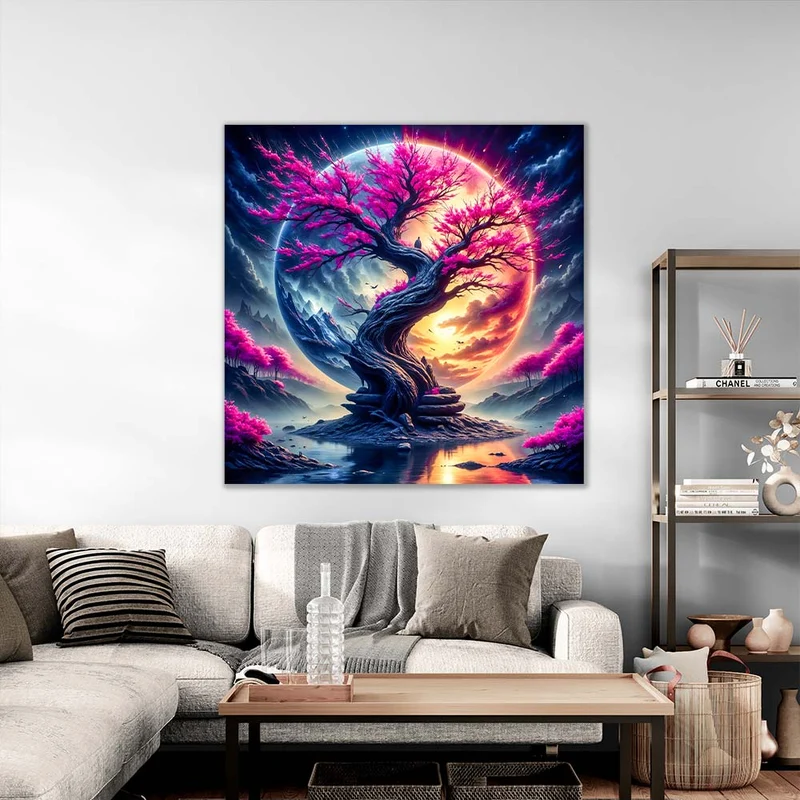 5D Diamond Painting – Celestial Sakura
