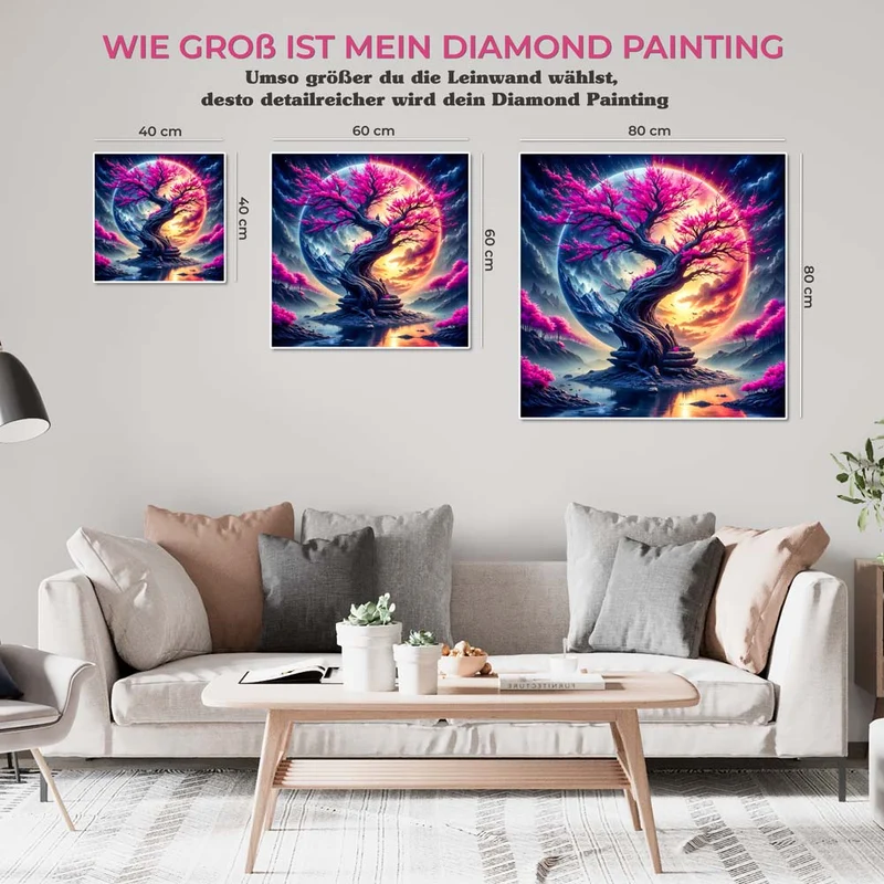 5D Diamond Painting – Celestial Sakura