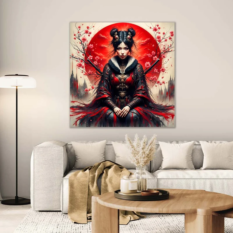 5D Diamond Painting – Scarlet Blossom
