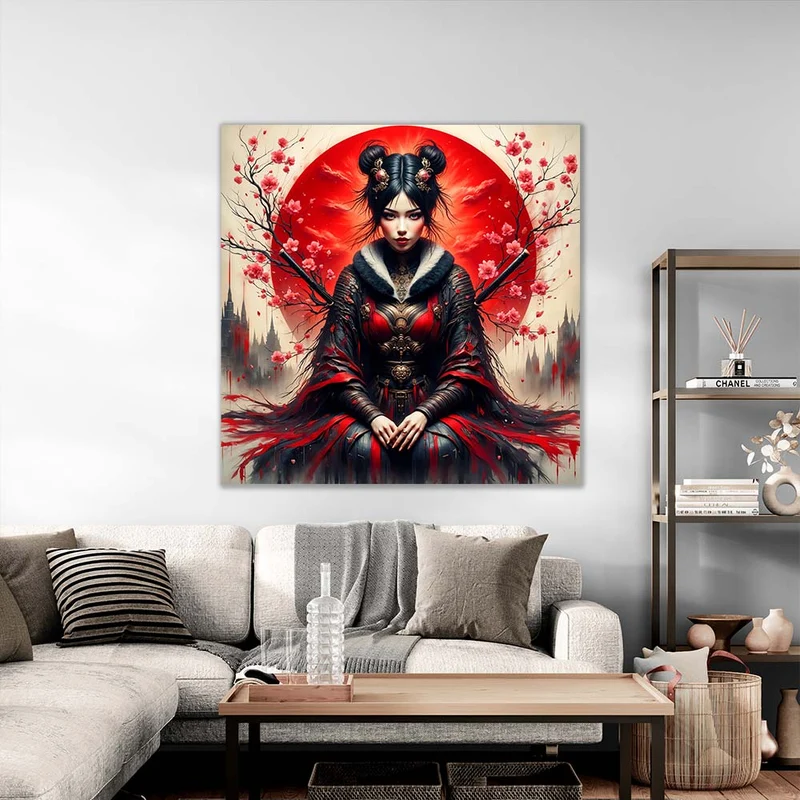 5D Diamond Painting – Scarlet Blossom