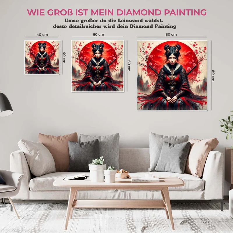 5D Diamond Painting – Scarlet Blossom