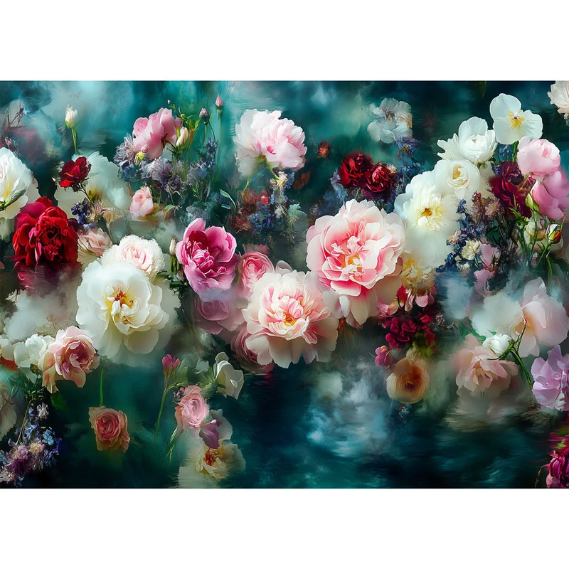 5D Diamond Painting – Mystische Blütenträume