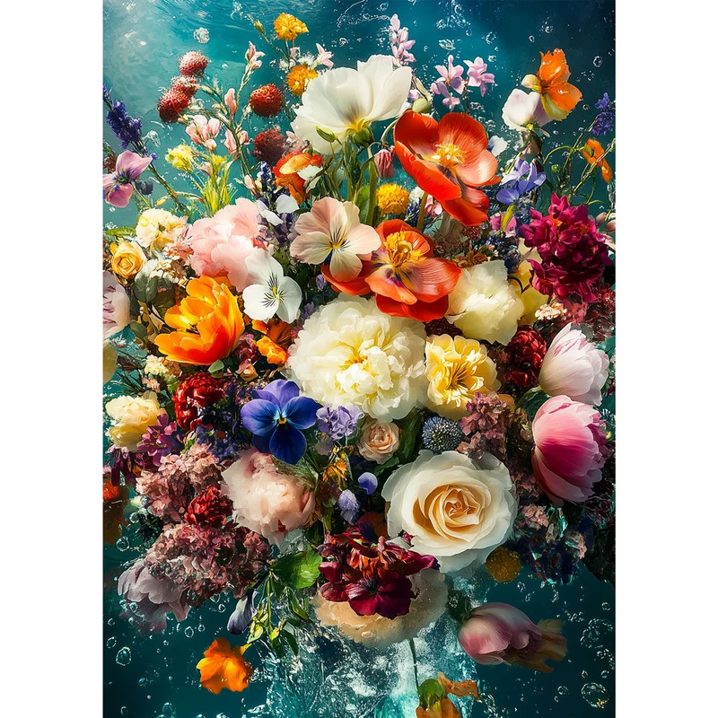 5D Diamond Painting – Florale Tiefenpracht
