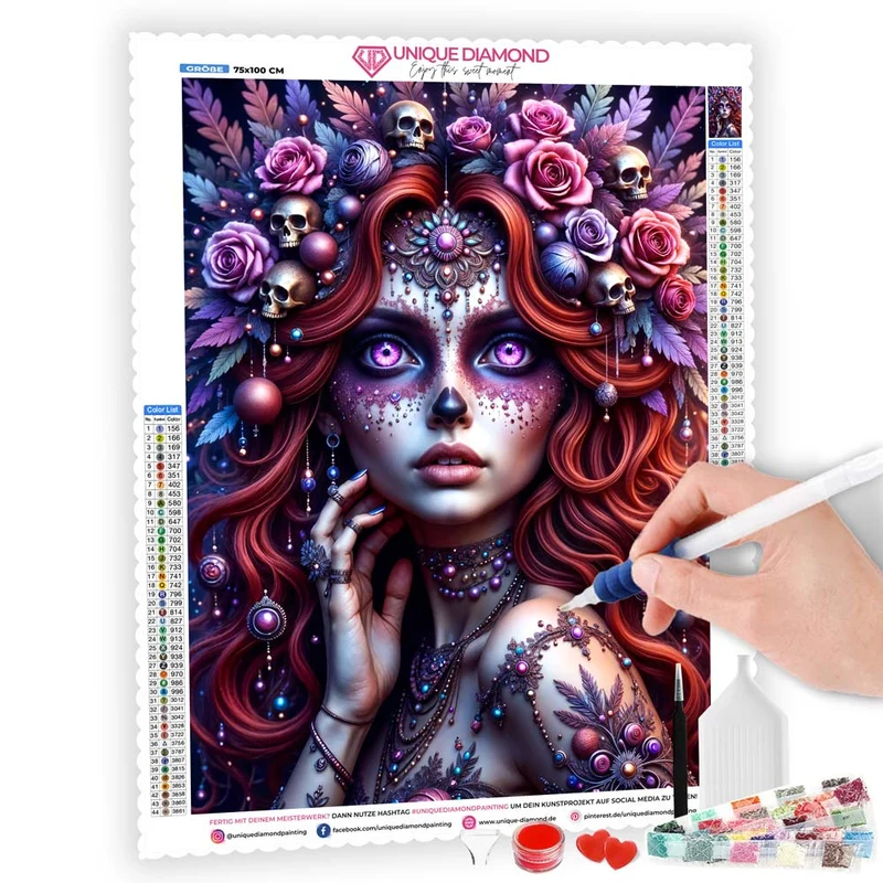 5D Diamond Painting – Königin der Schatten