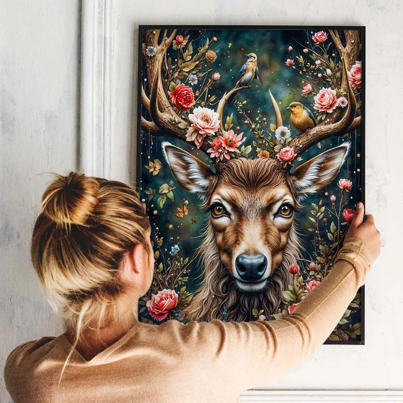 5D Diamond Painting – Majestät des Waldes