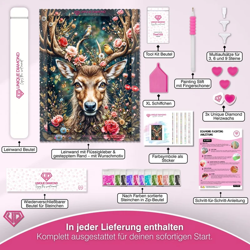 5D Diamond Painting – Majestät des Waldes