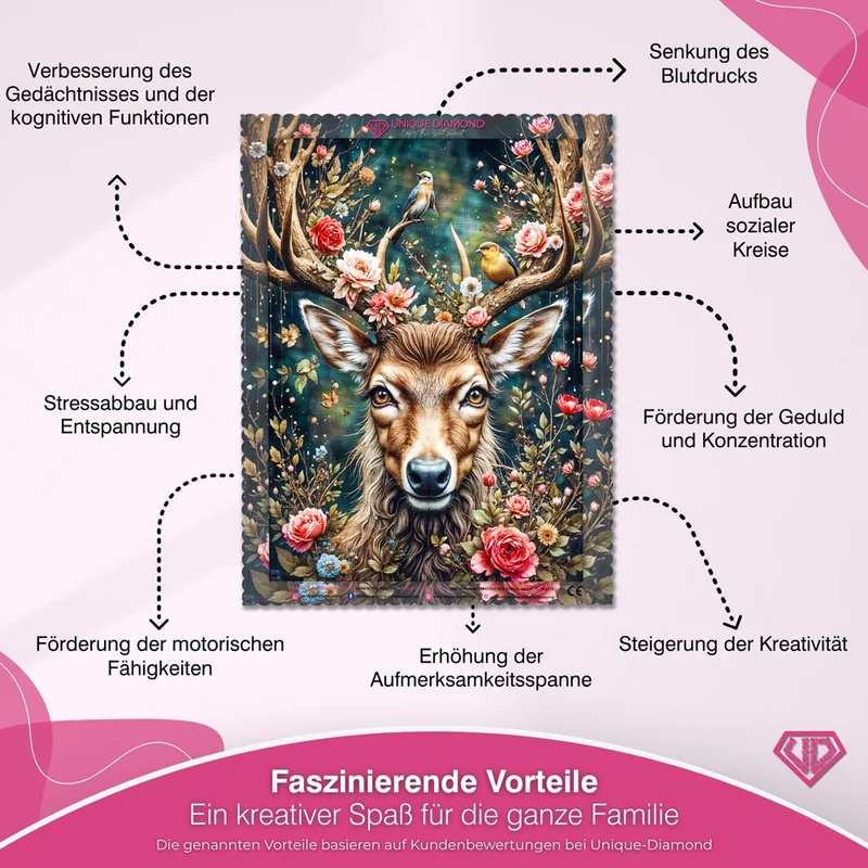 5D Diamond Painting – Majestät des Waldes