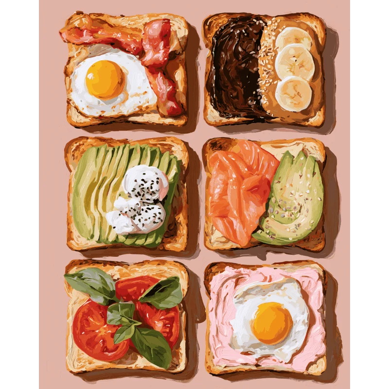 Toast auf sechs Arten